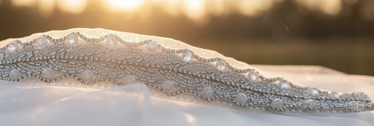 Silver Crystal Bridal Sash Waistband – Personally Handcrafted