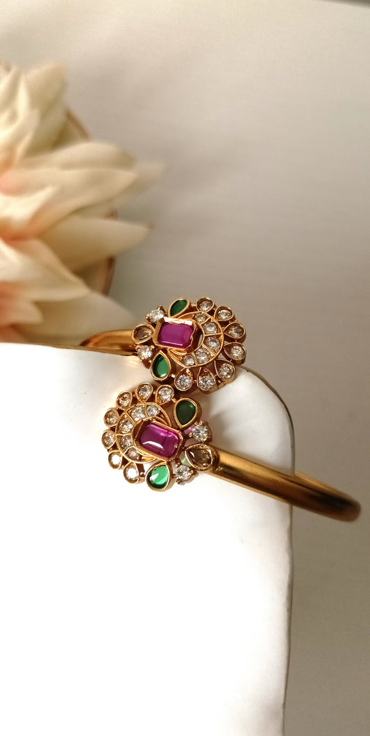 Exquisite Ruby & Emerald Kundan Bracelets