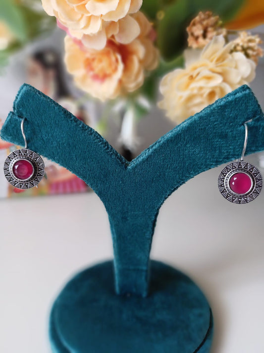 Silver Black tone Earrings