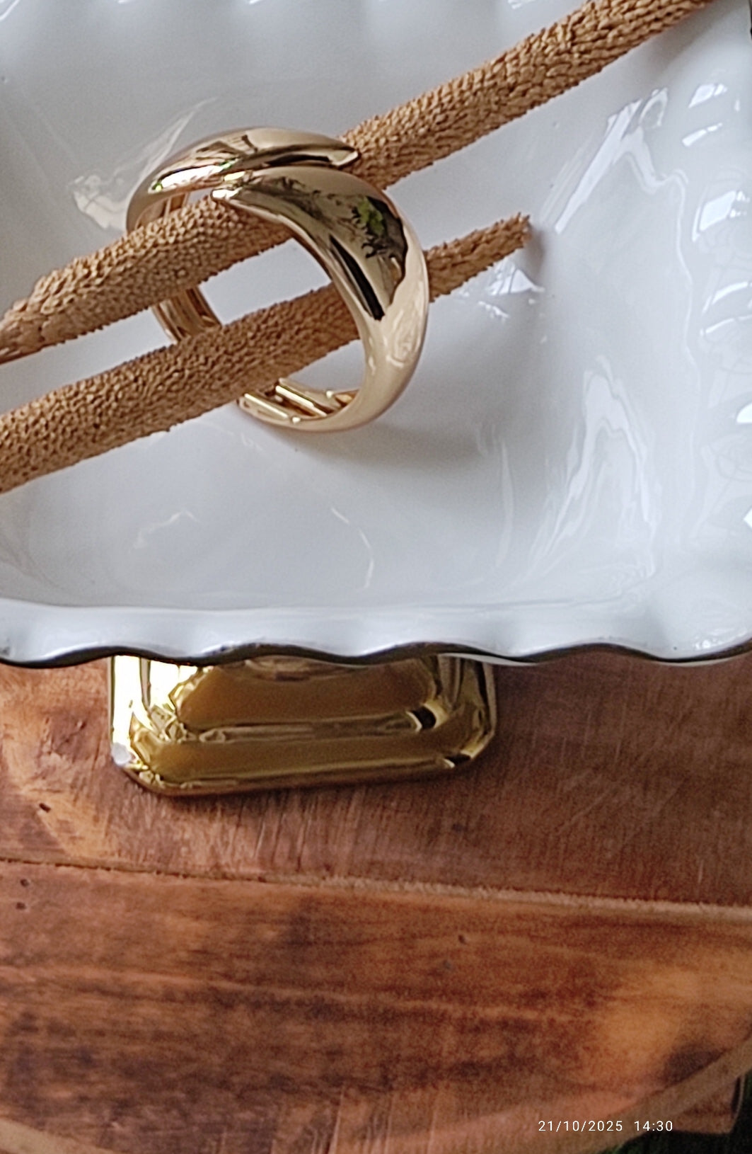 Elegantly Sculpted Gold-Plated Open Bangle Bracelet