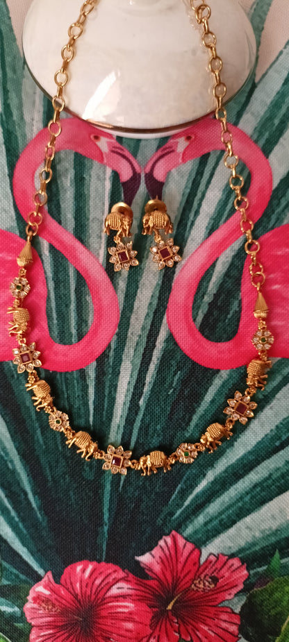 Gold Necklace Set
