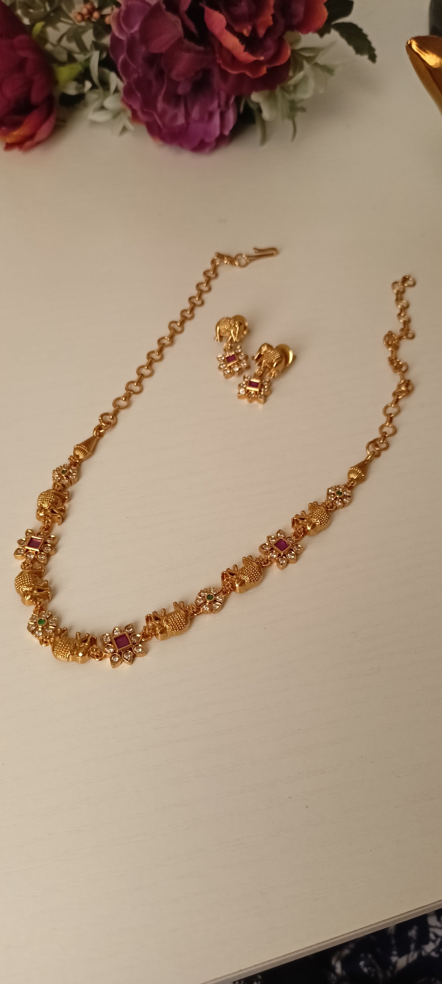 Gold Necklace Set