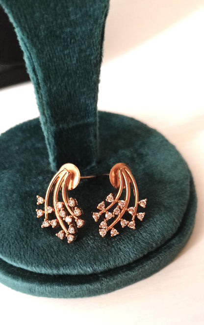 Radiant Bud Cluster Gold-Plated Necklace Set with Coordinating Earrings