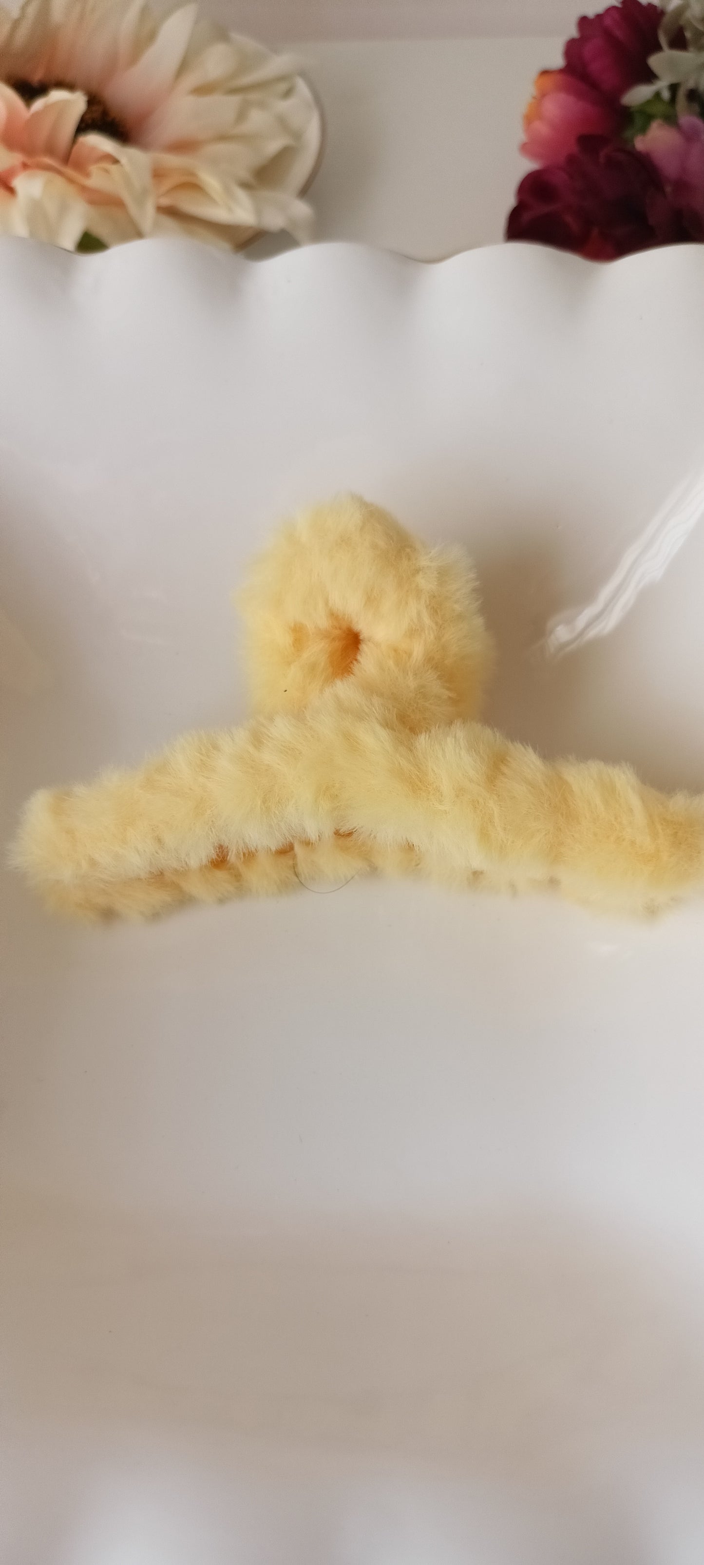 Fluffy Furry Claw Hair Clip - 11.5 cms