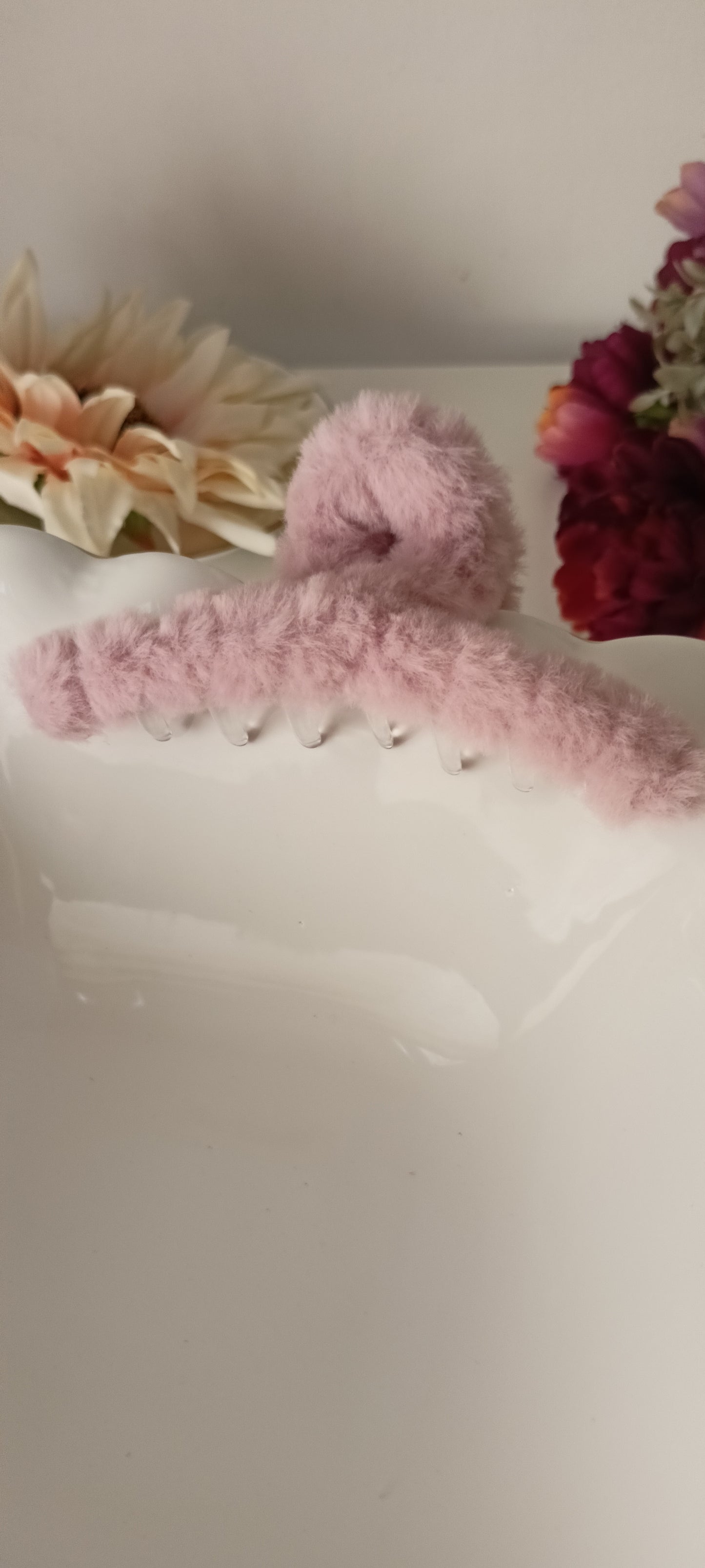 Fluffy Furry Claw Hair Clip - 11.5 cms