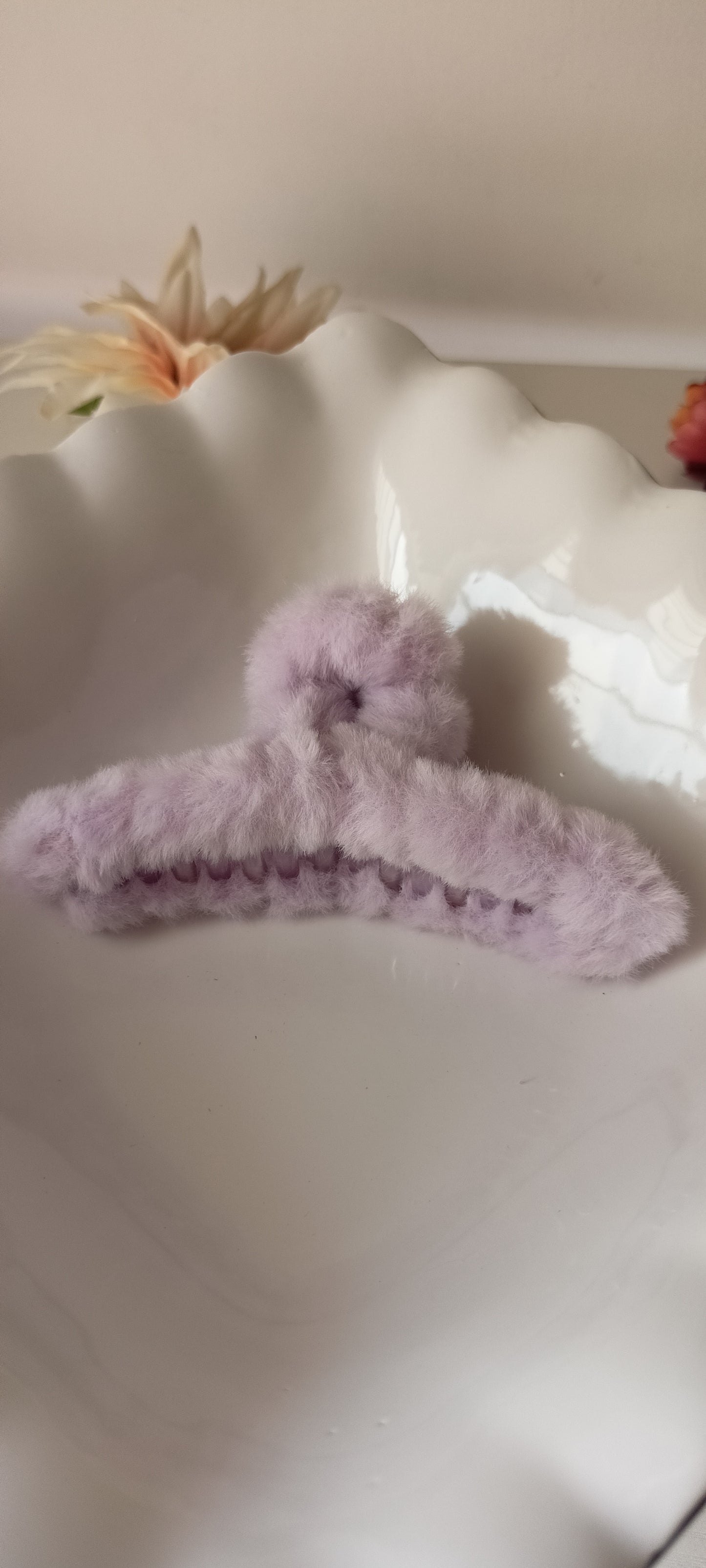 Fluffy Furry Claw Hair Clip - 11.5 cms