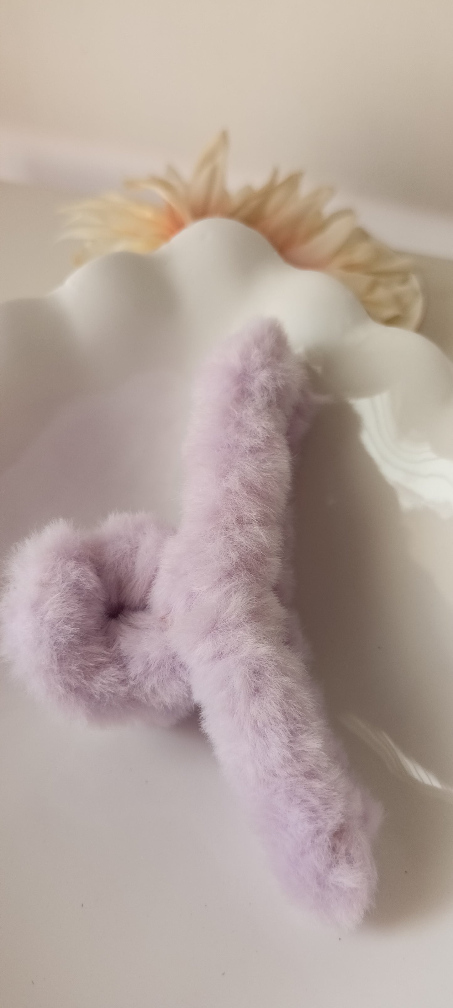 Fluffy Furry Claw Hair Clip - 11.5 cms