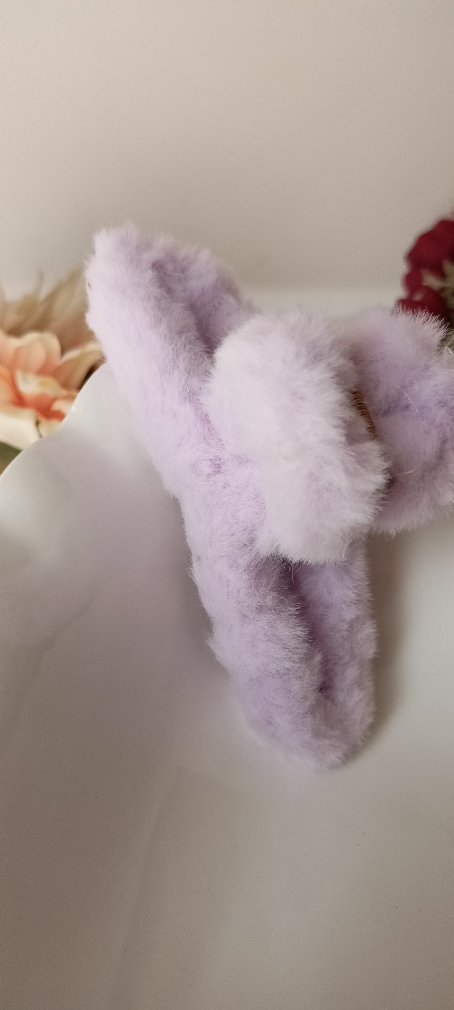 Fluffy Furry Claw Hair Clip - 11.5 cms