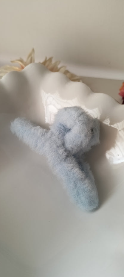Fluffy Furry Claw Hair Clip - 11.5 cms
