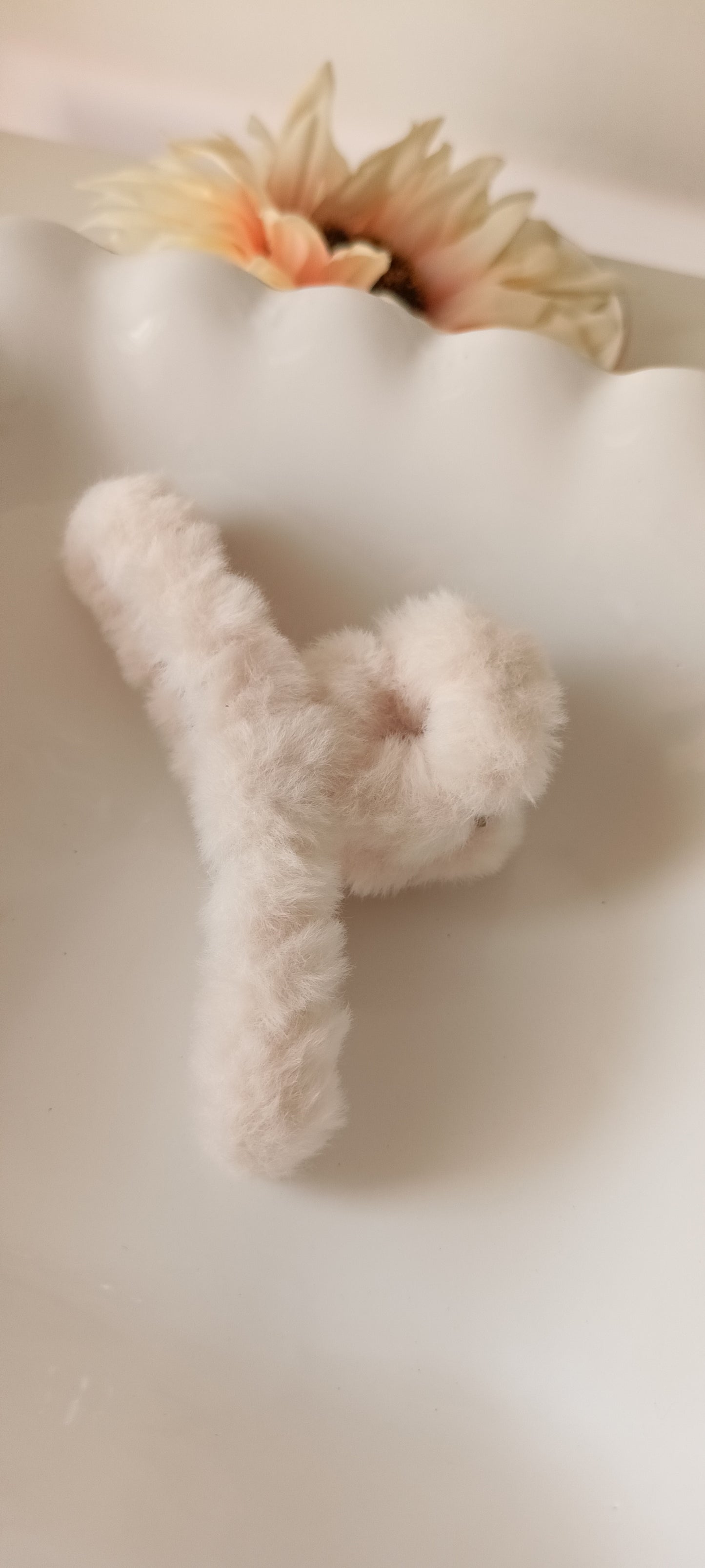 Fluffy Furry Claw Hair Clip - 11.5 cms