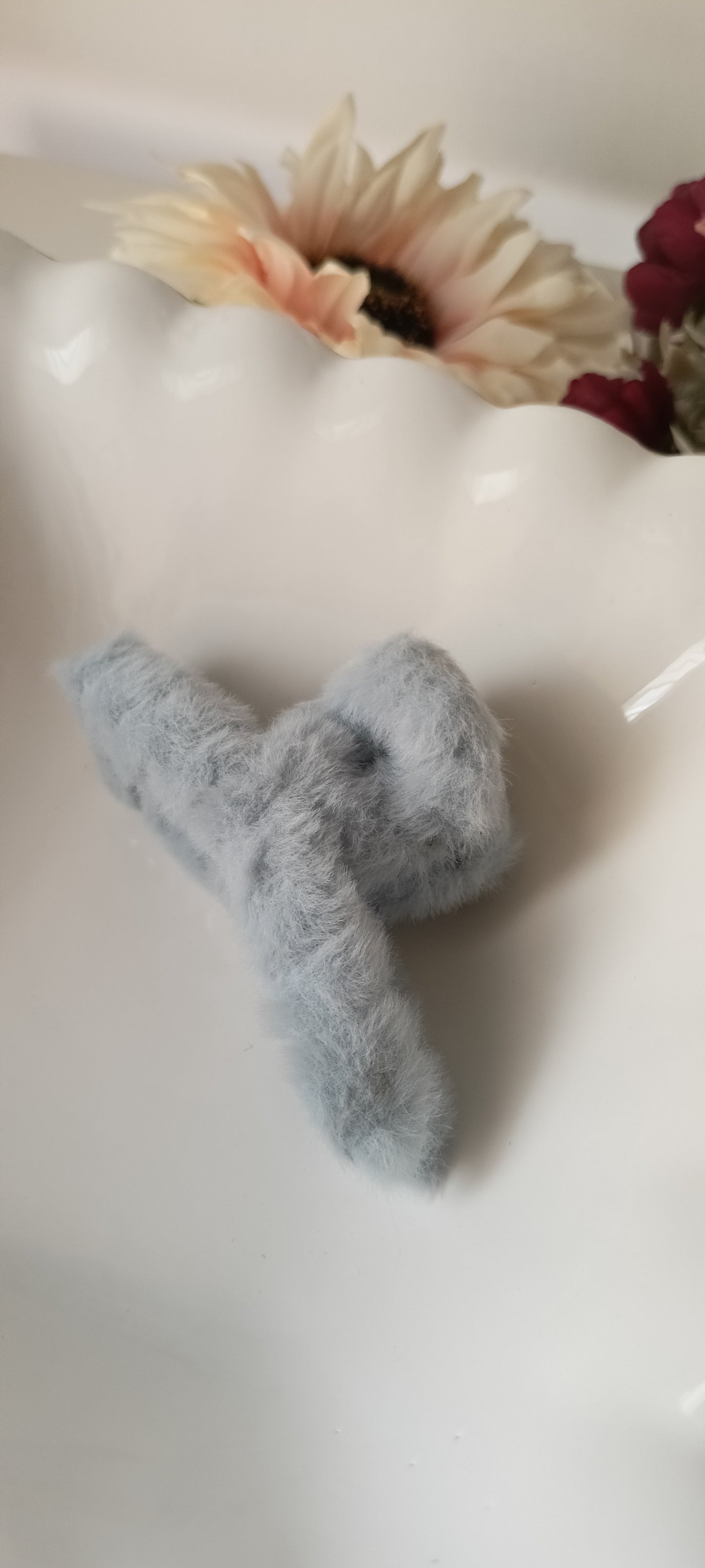 Fluffy Furry Claw Hair Clip - 11.5 cms