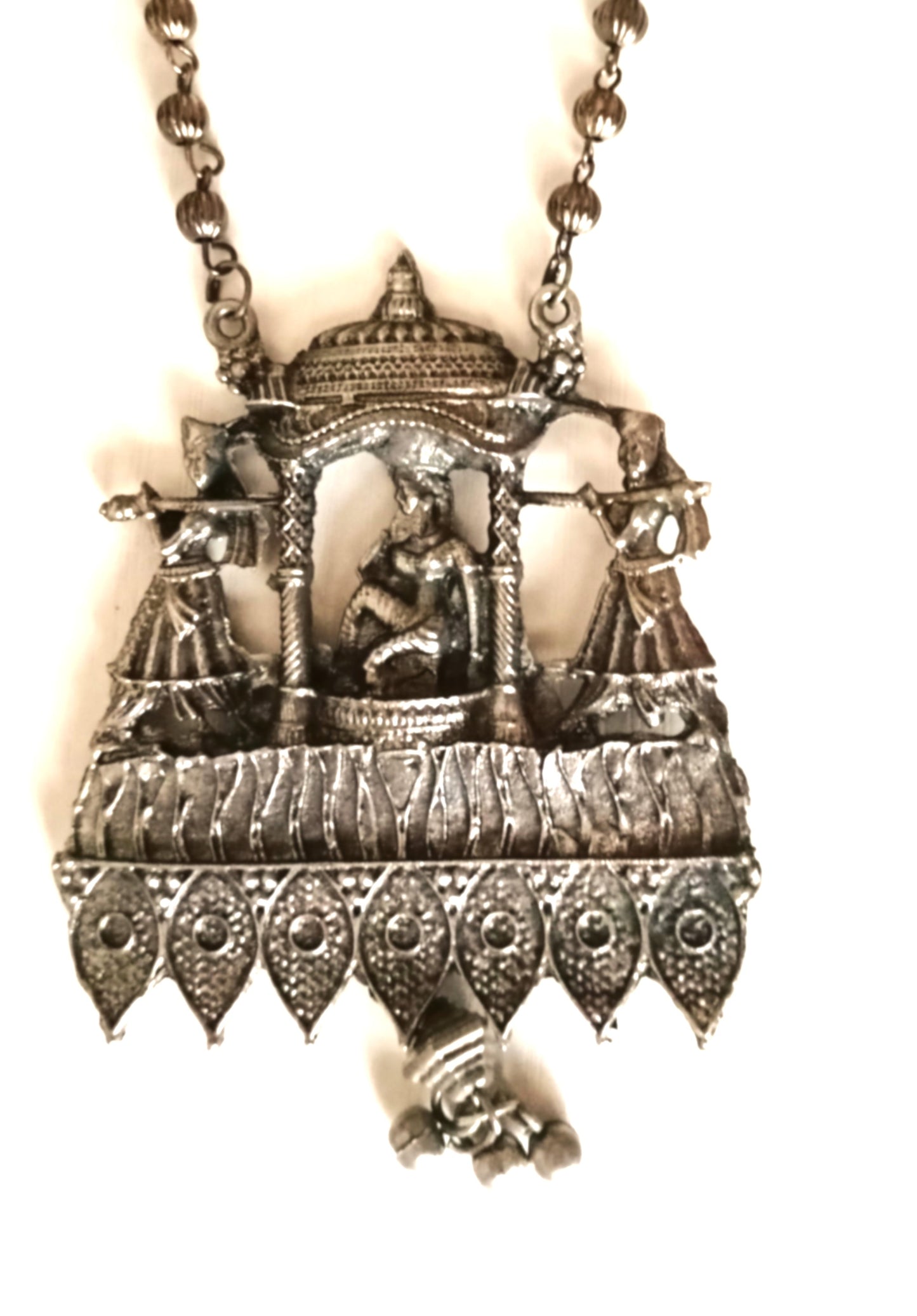 Oxidised Silver Royal Chariot & Dancer Motif