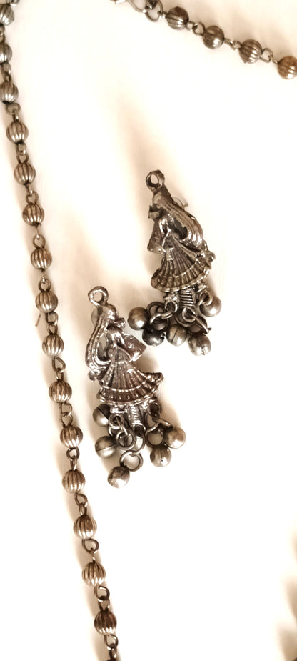 Oxidised Silver Royal Chariot & Dancer Motif
