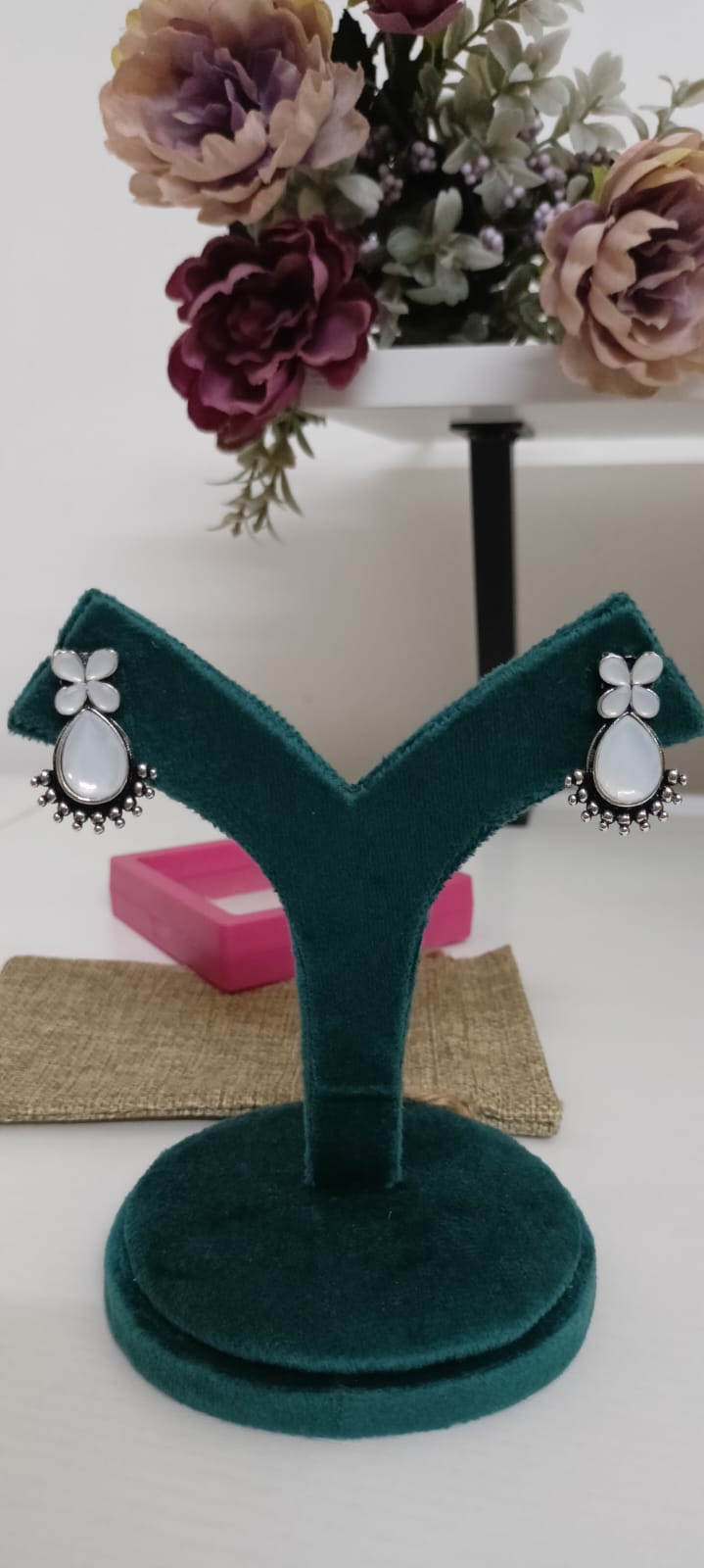 White Earrings